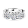 LUXURIANT DIAMOND - Lab Grown Diamant SI-GH SGL zertifiziert Ring 925 Silber rhodiniert (Größe 17.00) ca. 1.00 ct