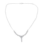 LUXURIANT DIAMOND - Lab Grown Diamant VS1-SI1/D-F GCI zertifiziert Halskette ca. 45 cm 925 Silber rhodiniert ca. 1.48 ct