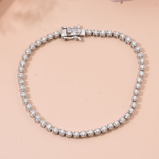 LUXURIANT DIAMOND - Lab Grown Diamant VS1-SI1/D-F GCI zertifiziert Armband ca. 19 cm 925 Silber rhodiniert ca. 1,80 ct.