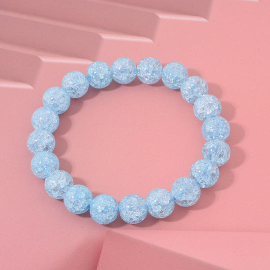 Blauer Eisquarz Armband, flexibles, ca. 139.00 ct