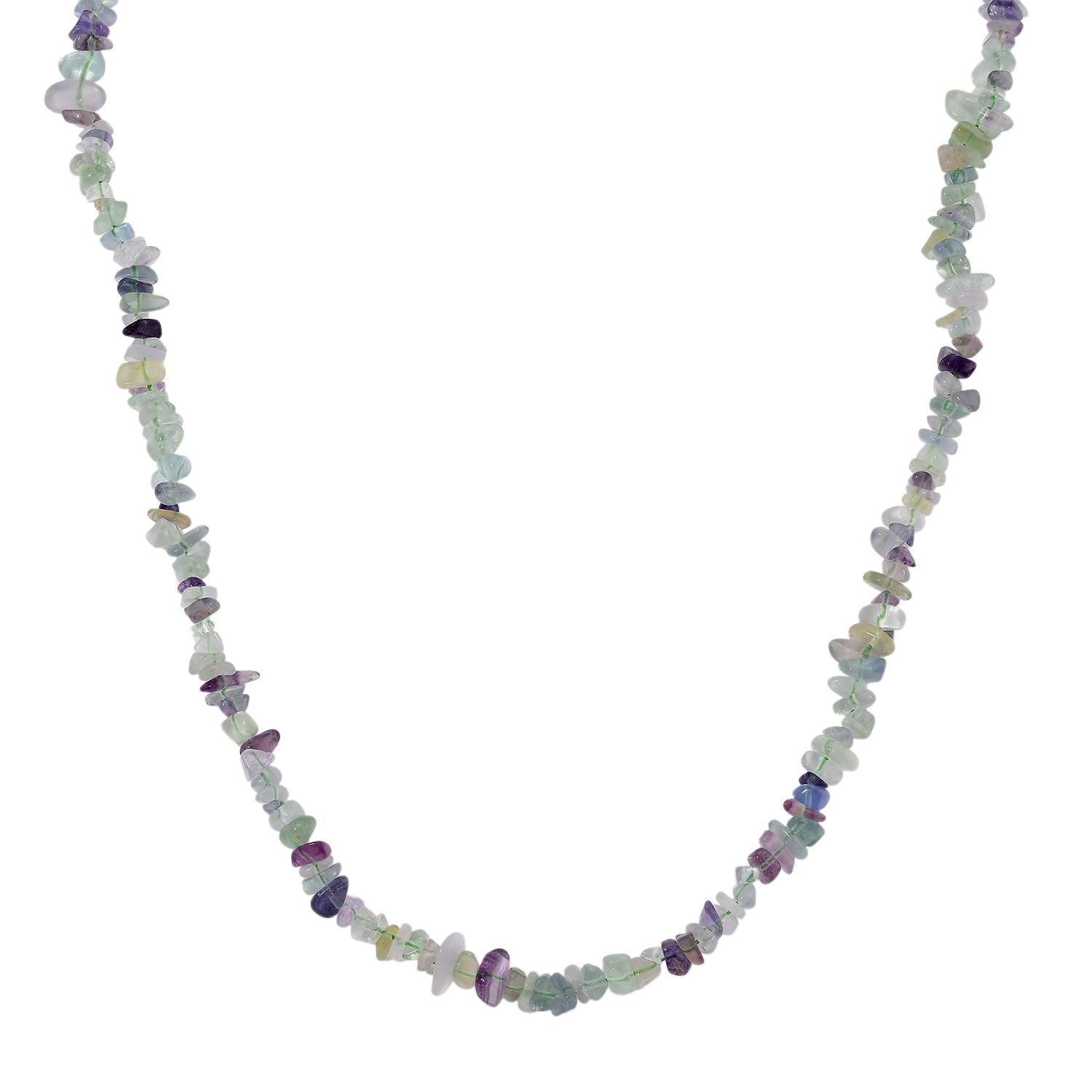 Mehrfarbige Fluorit Kette, 76 cm ca. 320.00 ct