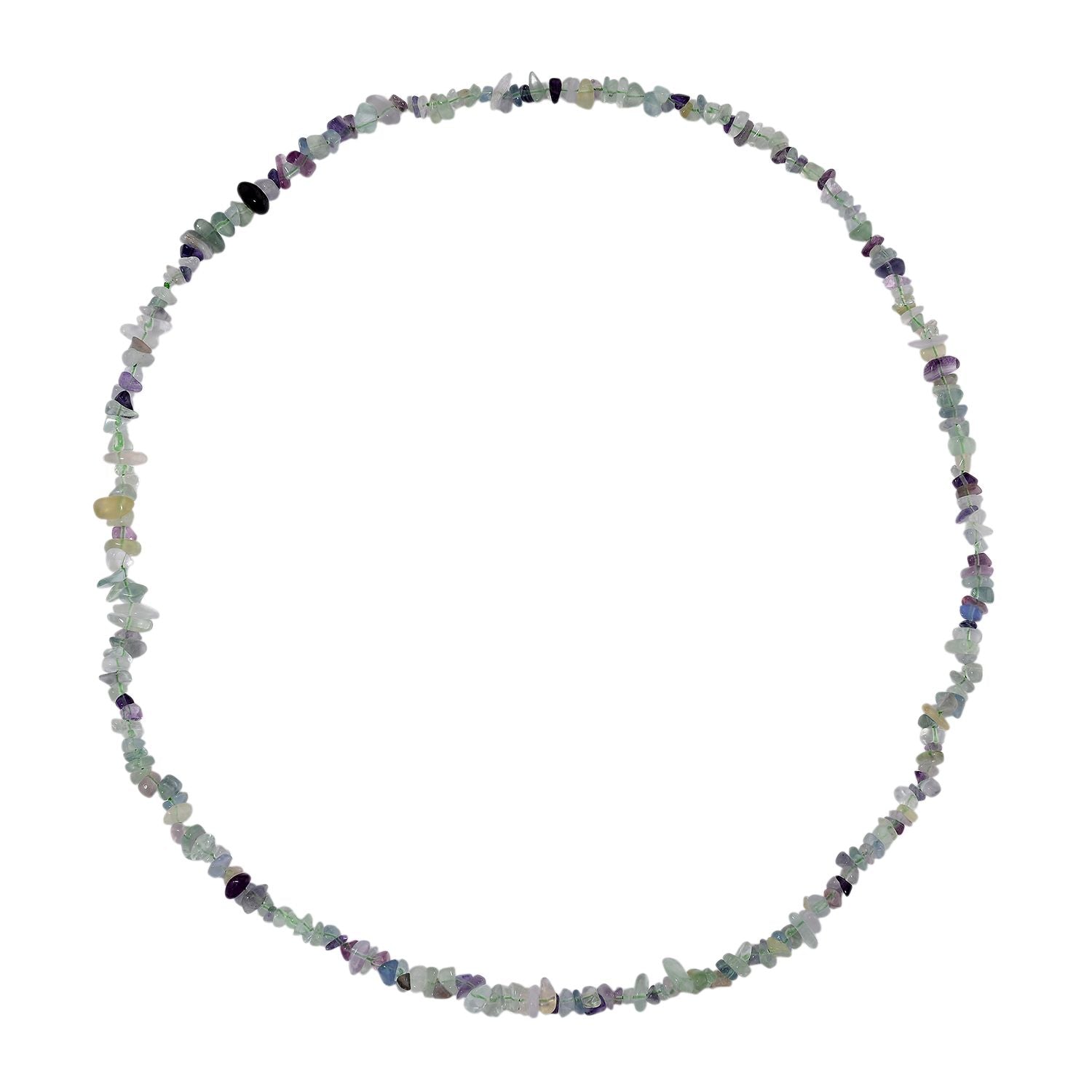 Mehrfarbige Fluorit Kette, 76 cm ca. 320.00 ct