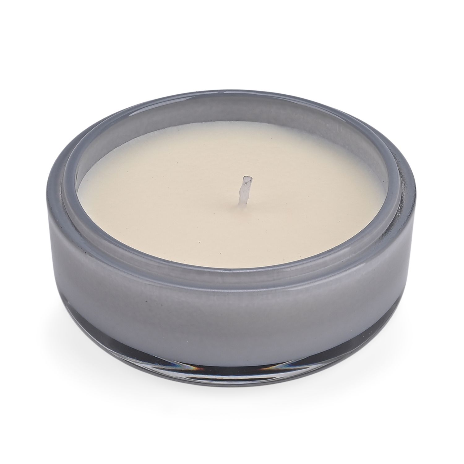 LIVMORE - Duftkerze im Glas-Dose mit Kristall-Biene, 24 Std. Brenndauer, 120g, 3,6 ml ätherisches Öl, Lavendel und Jasmin, Himmelblau