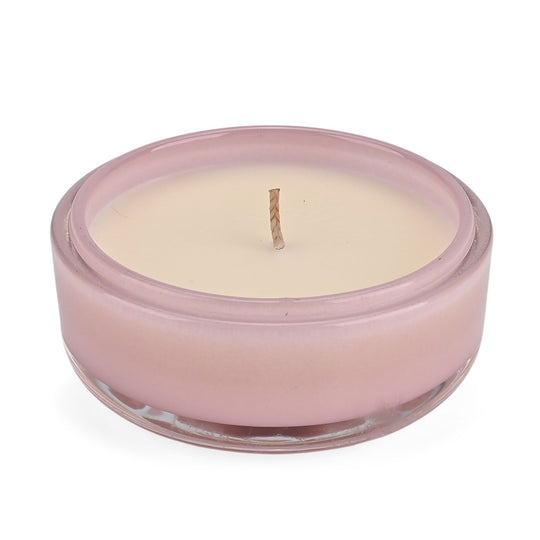 LIVMORE - Duftkerze im Glas mit Bienenmotiv,  24 Std. Brenndauer, 120g, 3,6 ml ätherisches Öl, Lavendel und Jasmin, Rosa
