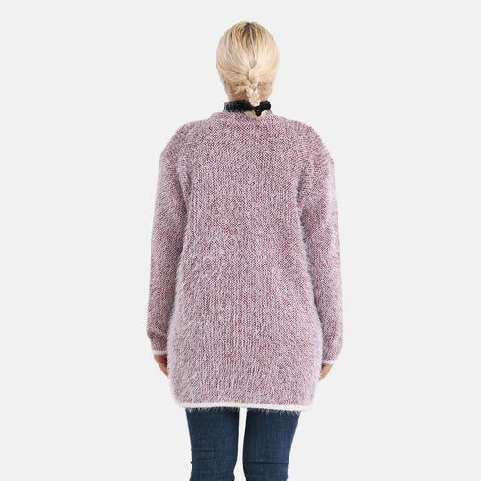 Kuschelweicher, langer Übergangs-Cardigan mit 2 Taschen, gestrickt, Hellgrau