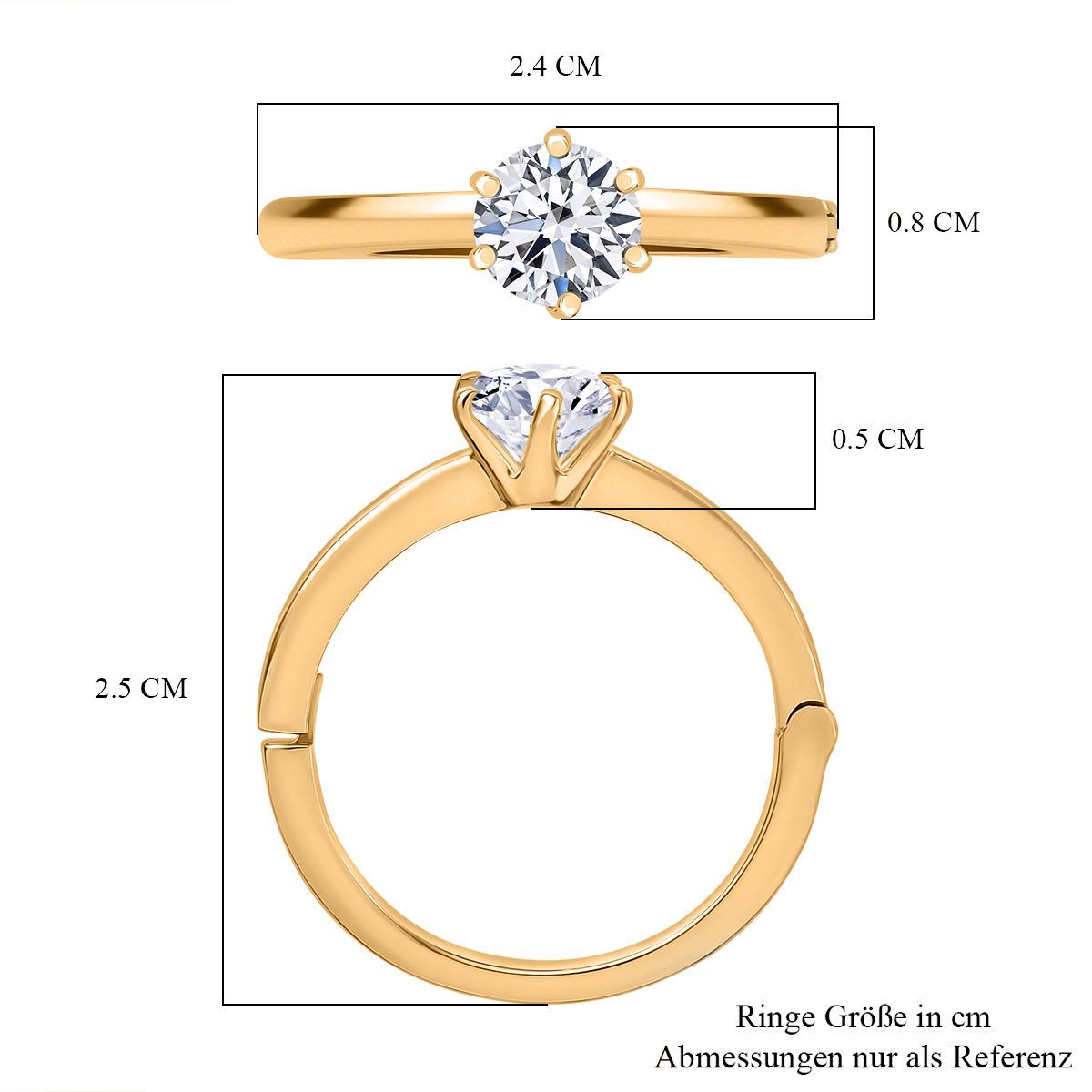 750 Gelbgold Vermeil