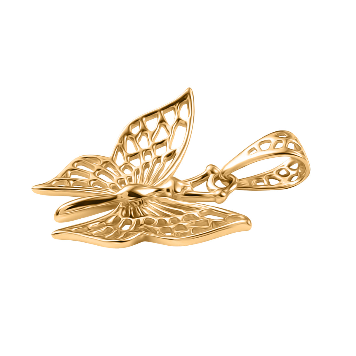 Exklusives Angebot - 375 Gelbdold Schmetterling Anhänger