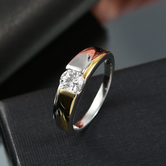 J Francis gefertigt mit SWAROVSKI Zirkonia Ring Messing