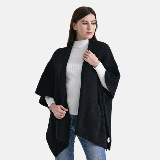 Cardigan im Casual-Chic mit offenen Seiten und Taschen, Einheitsgröße, Karamellbraun