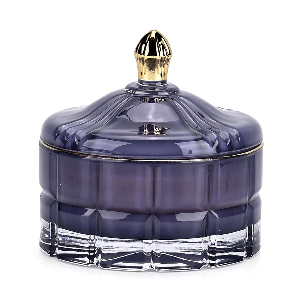LIVMORE - Duftkerze Winterzauber-Design, 28 Std. Brenndauer, 150g, 4,5 ml ätherisches Öl, Lavendel und Jasmin, Flieder