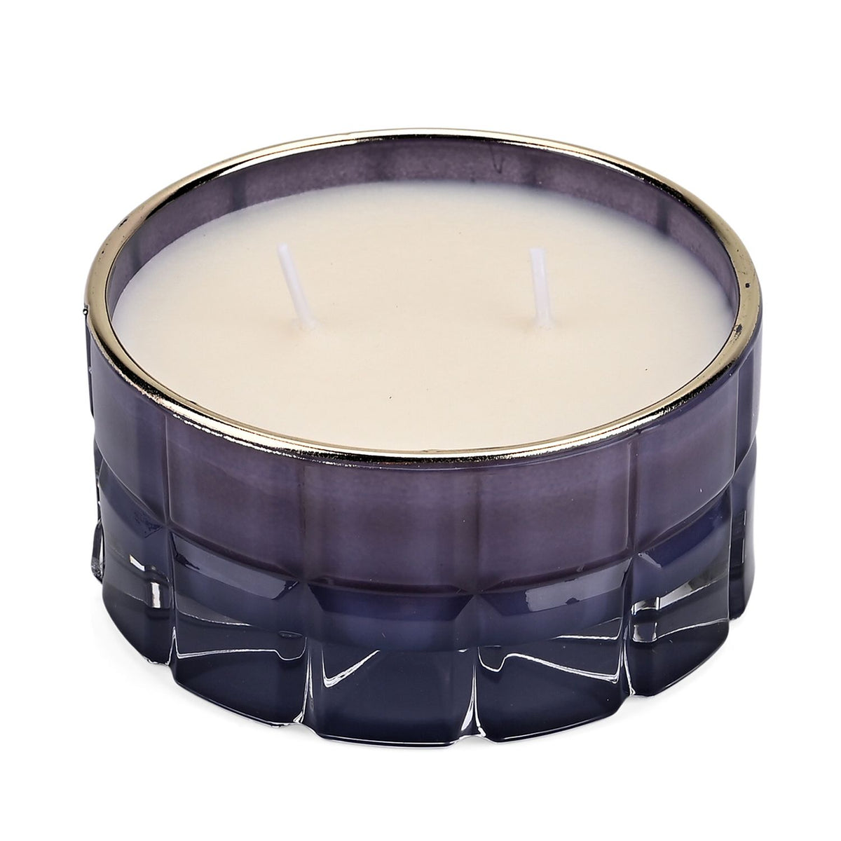 LIVMORE - Duftkerze Winterzauber-Design, 28 Std. Brenndauer, 150g, 4,5 ml ätherisches Öl, Lavendel und Jasmin, Flieder