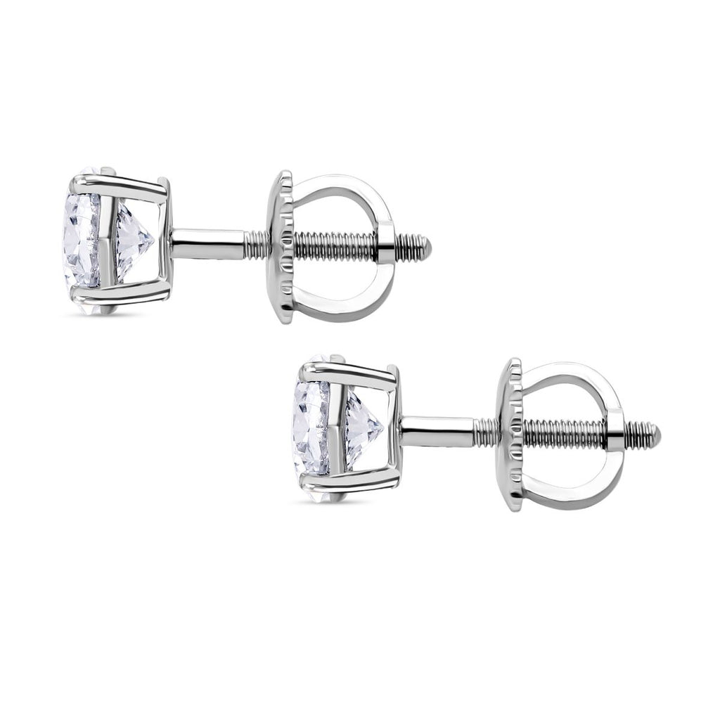 LUXURIANT DIAMOND - Lab Grown Diamant VS-EF SGL zertifiziert Ohrringe 950 Platin ca. 1.50 ct