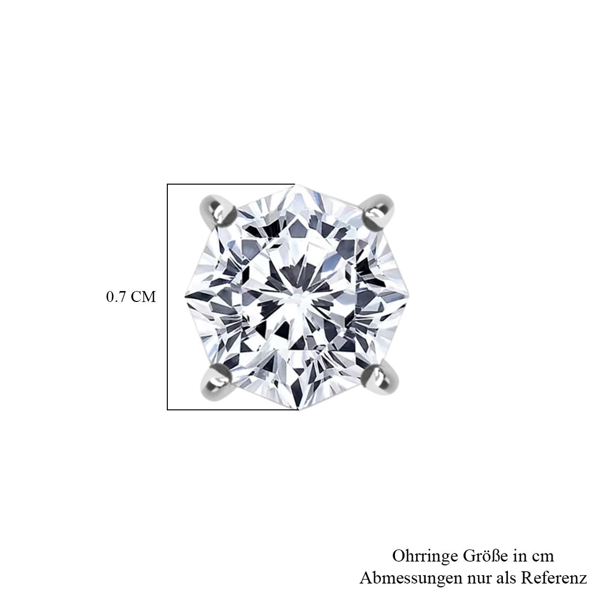 LUXURIANT DIAMOND - Lab Grown Diamant VS-EF SGL zertifiziert Ohrringe 950 Platin ca. 1.50 ct