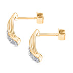 LUXURIANT DIAMOND -Lab Grown Diamant SI-GH Ohrringe, 925 Silber 750 Gelbgold Vermeil ca. 0.50 ct