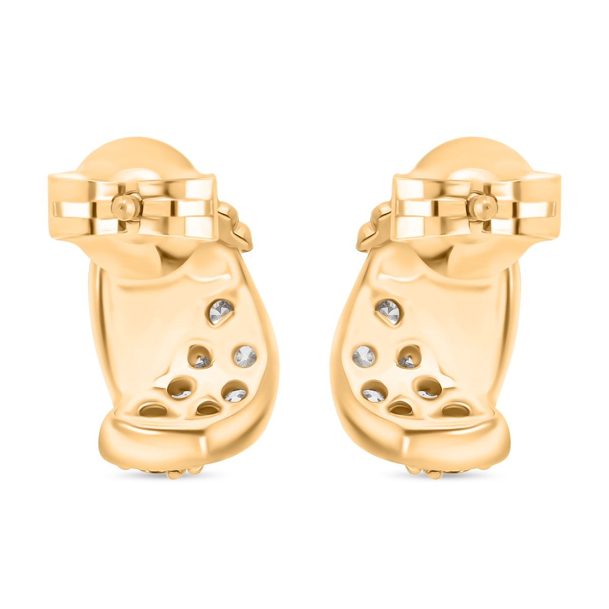LUXURIANT DIAMOND -Lab Grown Diamant SI-GH Ohrringe, 925 Silber 750 Gelbgold Vermeil ca. 0.50 ct