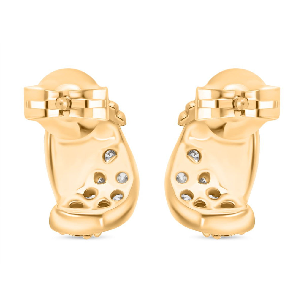 LUXURIANT DIAMOND -Lab Grown Diamant SI-GH Ohrringe, 925 Silber 750 Gelbgold Vermeil ca. 0.50 ct