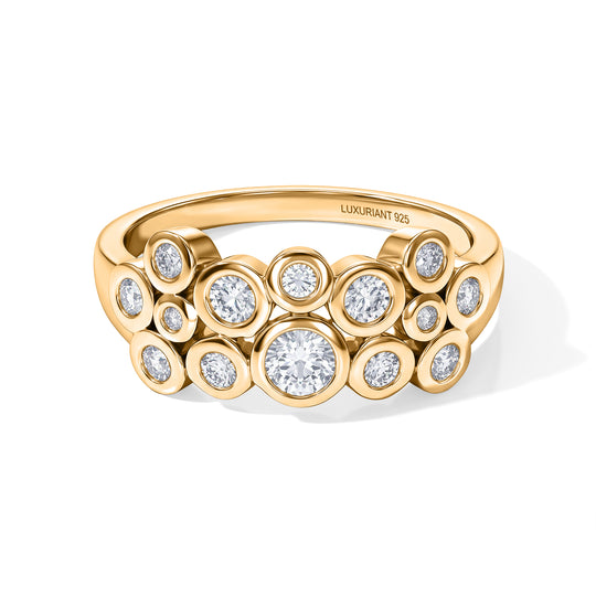 LUXURIANT DIAMOND - Lab Grown Diamant SI Ring 925 Silber rhodiniert (Größe 20.00) (10-15 Werktage Lieferzeit) ca. 1.00 ct