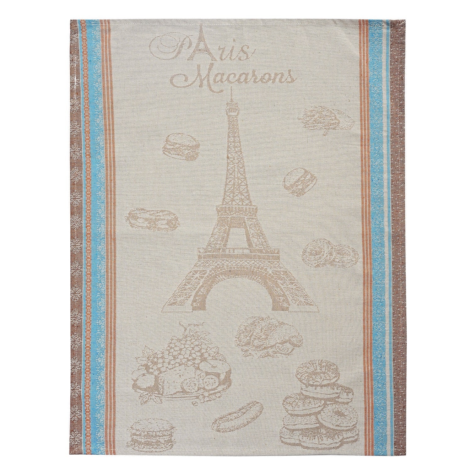 LIVMORE Set aus 3 Jacquard Küchenhandtüchern, 50 x 70 cm, Schwarz