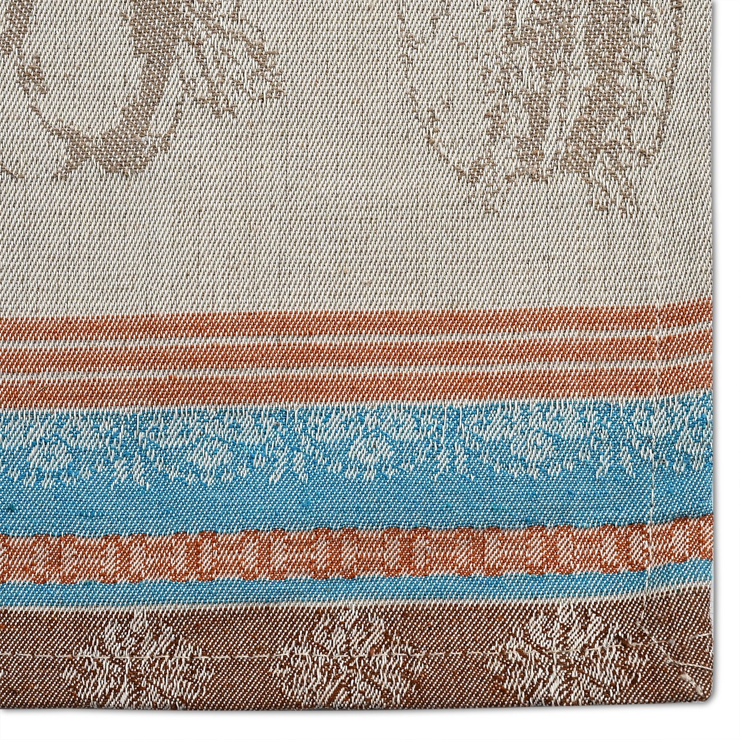 LIVMORE Set aus 3 Jacquard Küchenhandtüchern, 50 x 70 cm, Schwarz