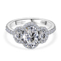 LUXURIANT DIAMOND - Lab Grown Diamant VS-EF IGI zertifiziert Ring, 950 Platin (Größe 18.00) ca. 2.50 ct