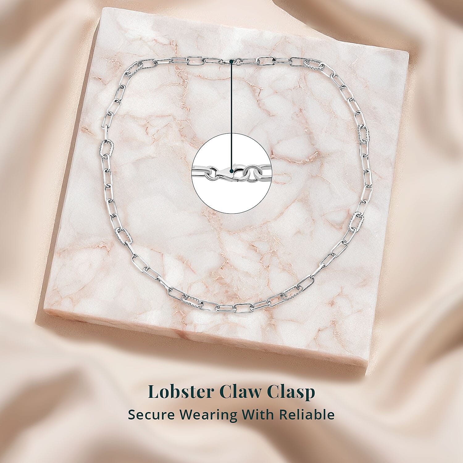 LUXURIANT DIAMOND - Lab Grown Diamant SI Halskette ca. 45 cm 925 Silber rhodiniert (7-8 Werktage Lieferzeit) ca. 1.75 ct