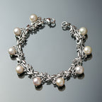 Süßwasser Perle (7.5-8 mm) Armband ca. 19 cm, nickelfreies Messing