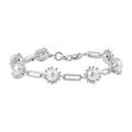 Süßwasser Perle (7.5-8 mm)Armband ca. 19 cm, nickelfreies Messing