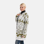 Gemusterter Cardigan mit Taschen, Einheitsgröße, Norweger-Muster, Oliv