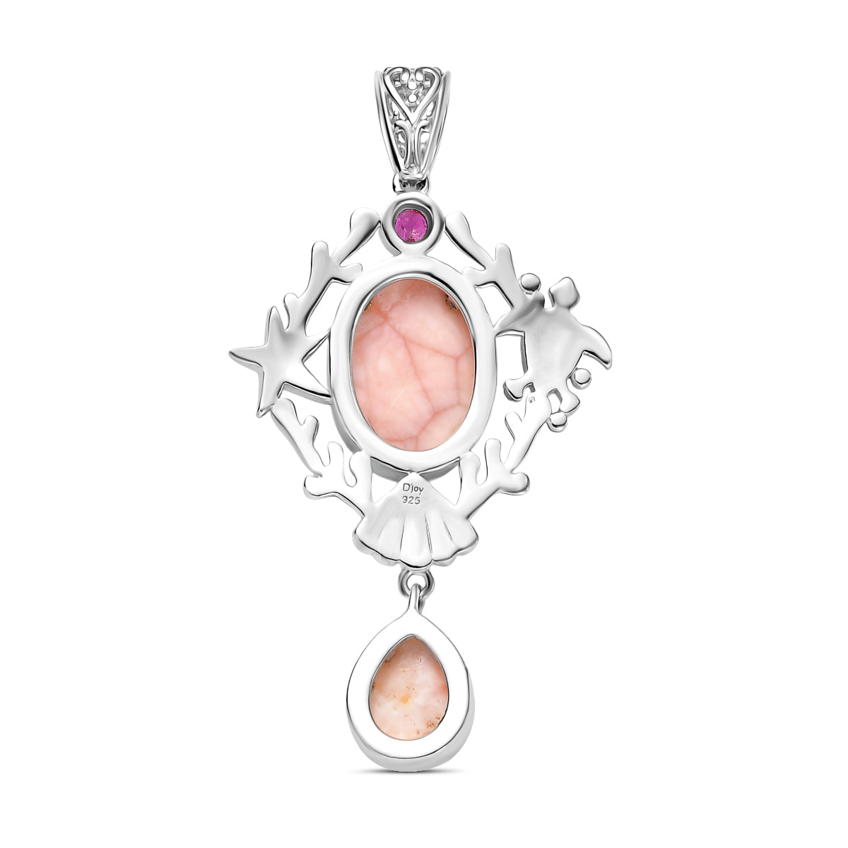D joy AA Natrolith Anhänger 925 Silber ca. 7.50 ct