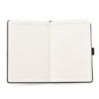 LIVMORE - 2er Set A5 Notizbuch mit Stift Umschlag mit Magnetverschluss Motiv Himmelstempel Nationaler Landschaftsstil Schwarz