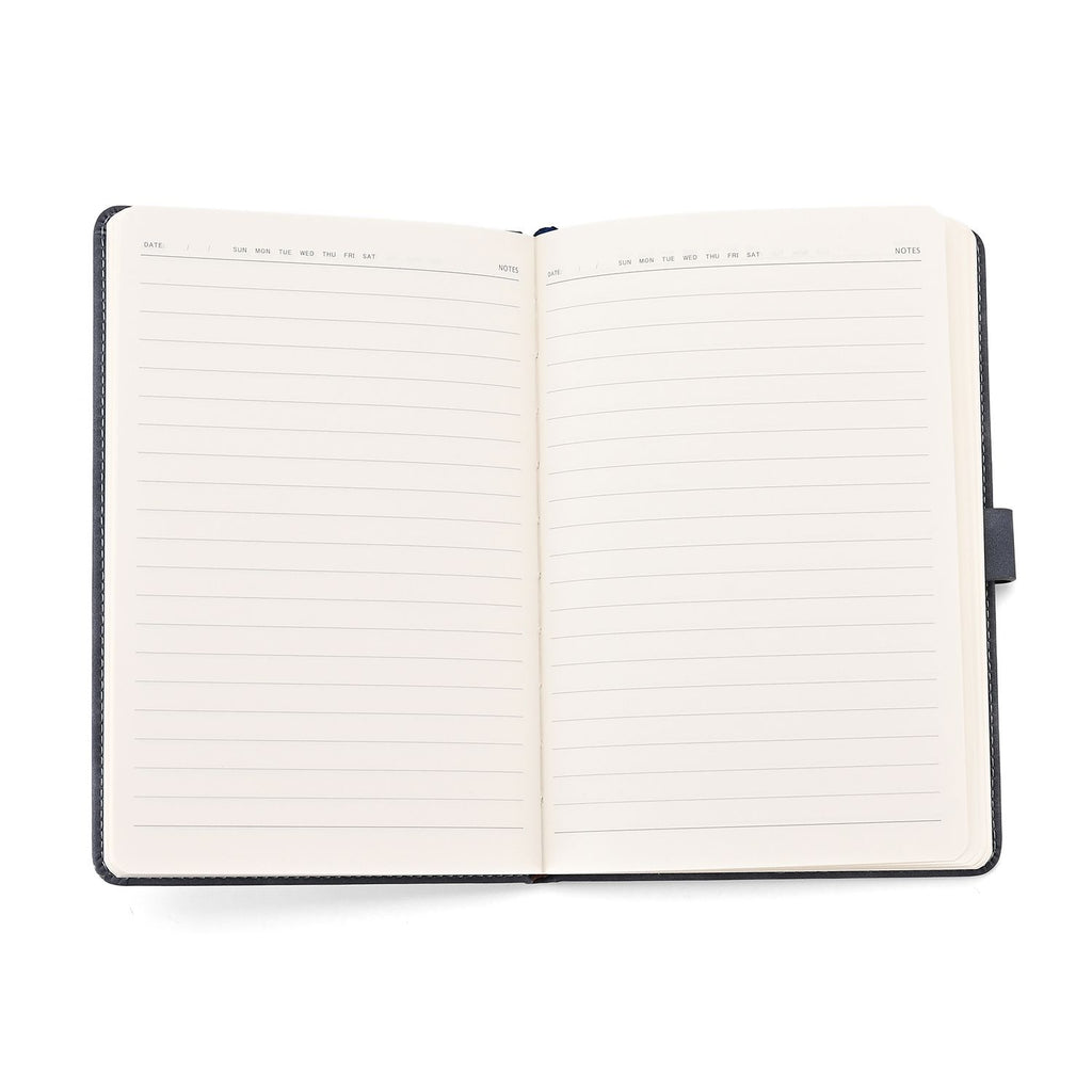 LIVMORE - 2er Set A5 Notizbuch mit Stift Umschlag mit Magnetverschluss Motiv Stadt Nationaler Landschaftsstil Nebelblau