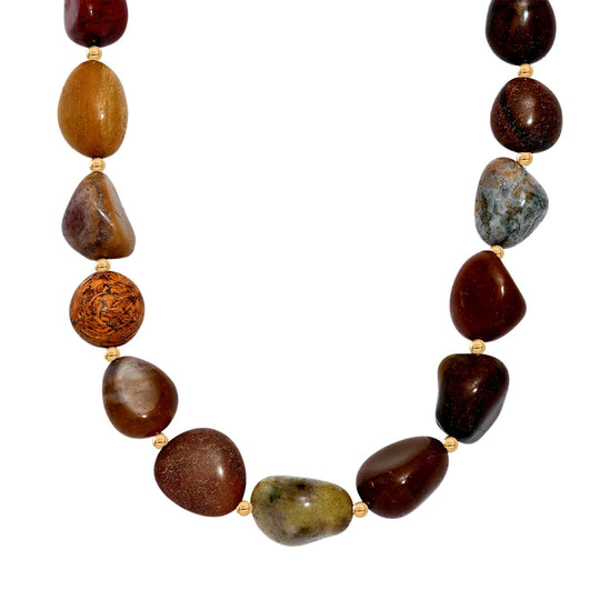 Grüner Aventurin Halskette ca. 45 cm Nickelfreies Messing platiniert ca. 320.00 ct