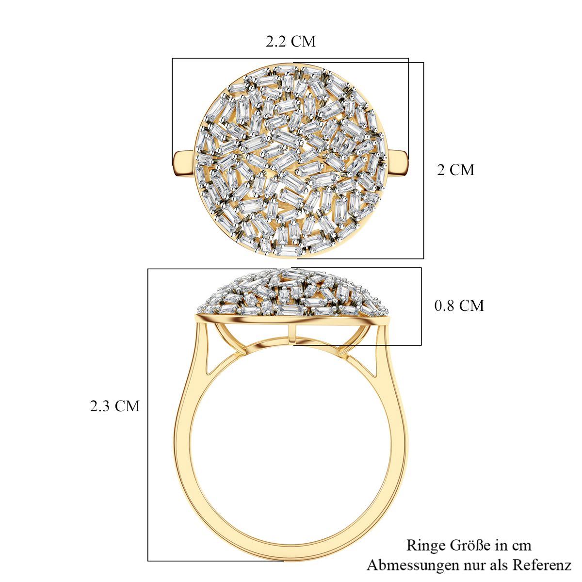 750 Gelbgold Vermeil