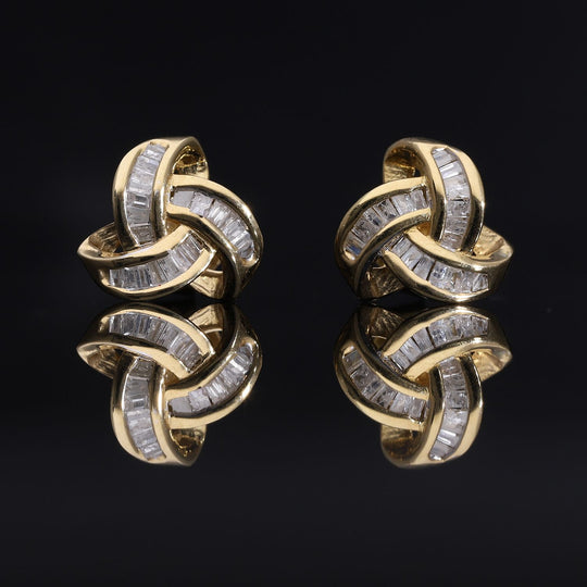 LUXURIANT DIAMOND - Lab Grown Diamant SI-GH SGL zertifiziert Ohrringe, 925 Silber 750 Roségold Vermeil ca. 0,25 ct.