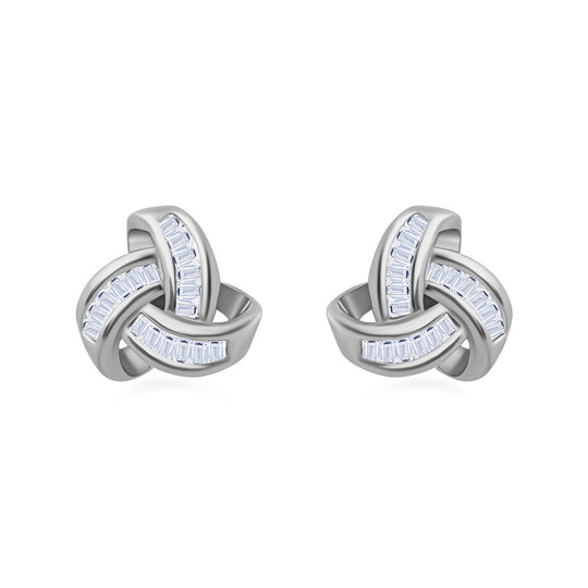LUXURIANT DIAMOND - Lab Grown Diamant SI-GH SGL zertifiziert Ohrringe, 925 Silber 750 Roségold Vermeil ca. 0,25 ct.