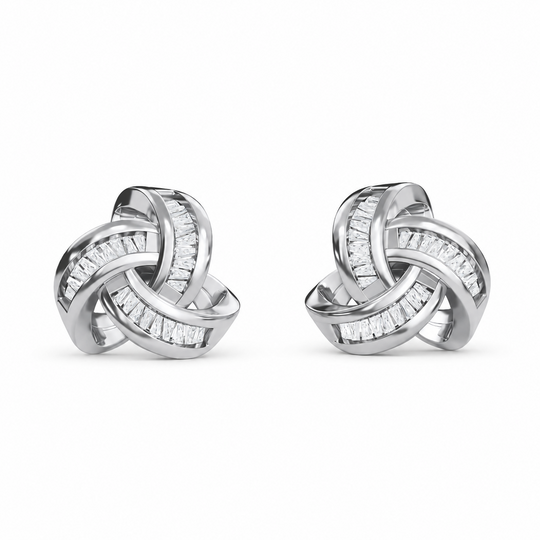 LUXURIANT DIAMOND - Lab Grown Diamant SI-GH SGL zertifiziert Ohrringe 925 Silber rhodiniert ca. 0,25 ct.