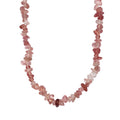AA Erdbeer Quarz 70cm Halskette - 270 ct.