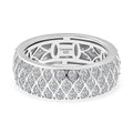 LUXURIANT SGL zertifizierter SI-GH Labor Diamant Ring, 925 Silber rhodiniert - 1 ct.
