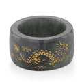 EXTREM SELTEN - Natürlicher Olmek Jadeit Ring (Größe 17.00) ca. 35.00 ct