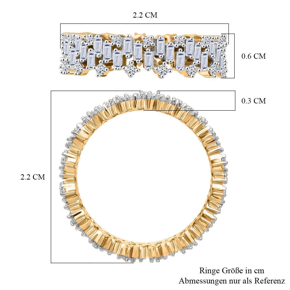 750 Gelbgold Vermeil