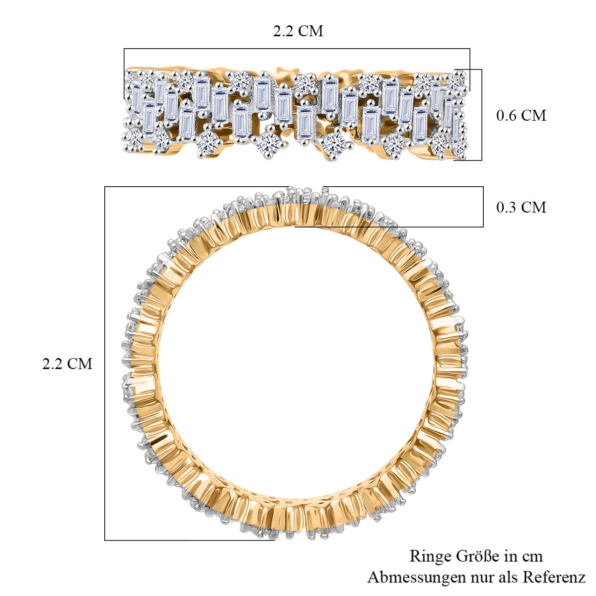 750 Gelbgold Vermeil