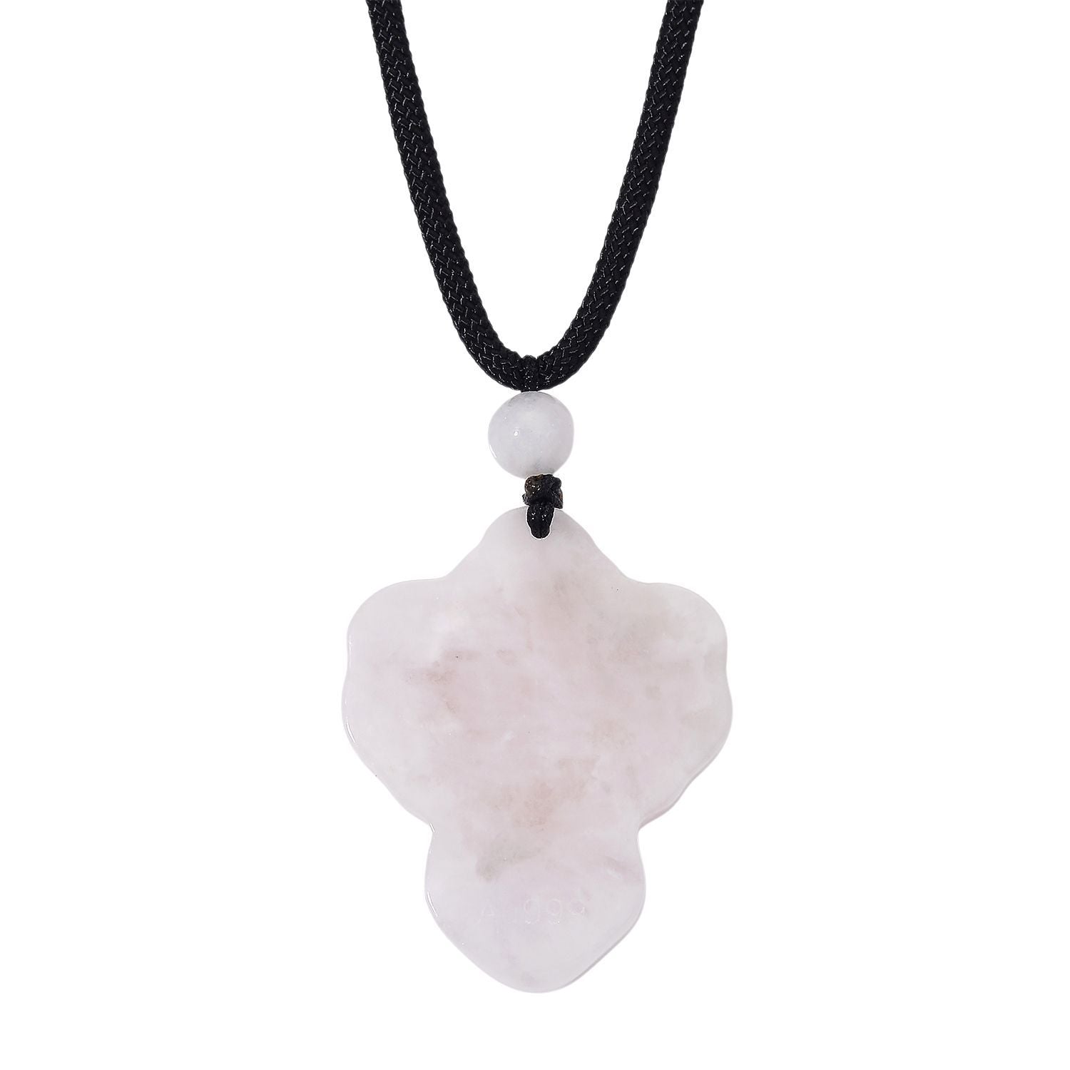 Natürliche Weiße Jade Halskette, flexibel (ca. 70 cm), 999er Gold ca. 65.00 ct