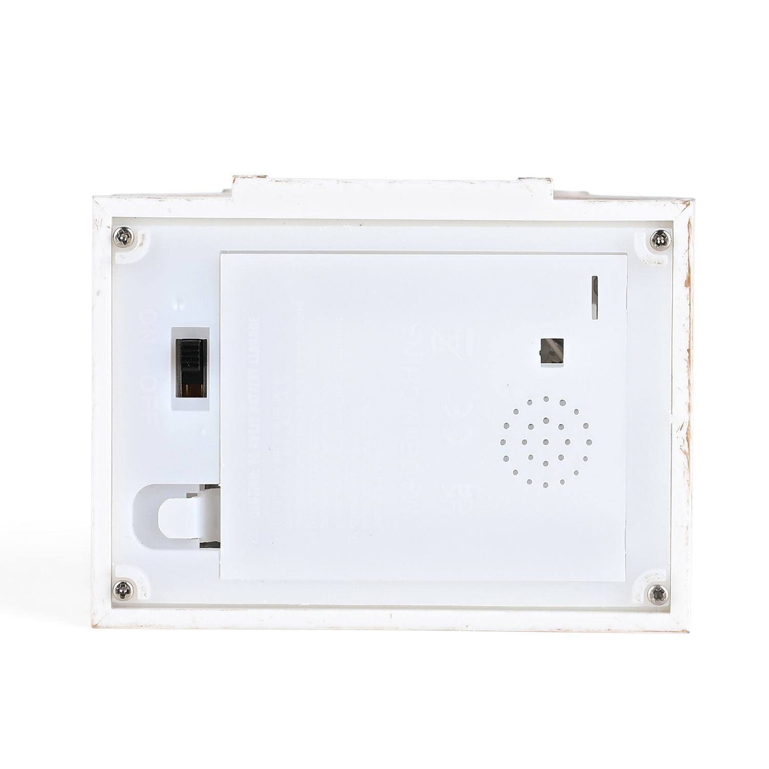 Weihnachts Deko Heilige Familie, warmweißes LED, 2 Weihnachtsmelodien, 11 x 7.8 x 23 cm, Weiß, Batteriebetrieb 3 x AAA nicht enthalten