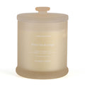 LIVMORE Home Fragrance Kollektion, Duftkerze im Farbglas, Weißer Tee Ingwer, 370 g Sojawachs, 55 Std., 10,2 x 10,2 x 13 cm