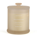 LIVMORE Home Fragrance Kollektion, Duftkerze im Farbglas, Weißer Tee Ingwer, 370 g Sojawachs, 55 Std., 10,2 x 10,2 x 13 cm