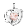 D’joy AA Natrolith Anhänger 925 Silber rhodiniert ca. 3.56 ct