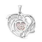 D’joy AA Natrolith Anhänger 925 Silber rhodiniert ca. 3.56 ct