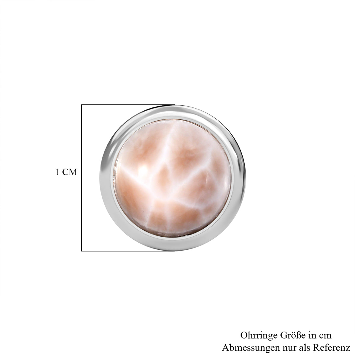D’joy AA Natrolith Ohrringe 925 Silber rhodiniert ca. 3.86 ct
