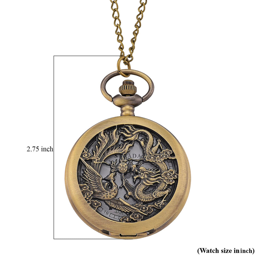 STRADA - Japanese Reines Eisen Antike Bronze Plattierung Uhren 91.4 cm ca. 45,00g