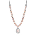 Djoy AA Natrolith Halskette ca. 45 cm 925 Silber rhodiniert ca. 26,39 ct.